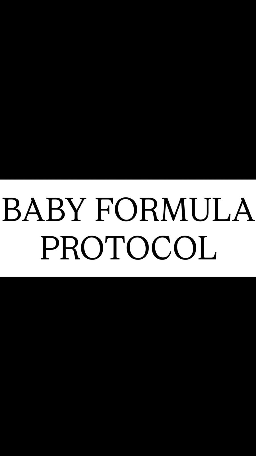 Baby Formula Protocol - Moss Matters